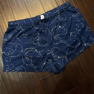 Victoria's Secret Navy Starry Silk Pajama Bottoms